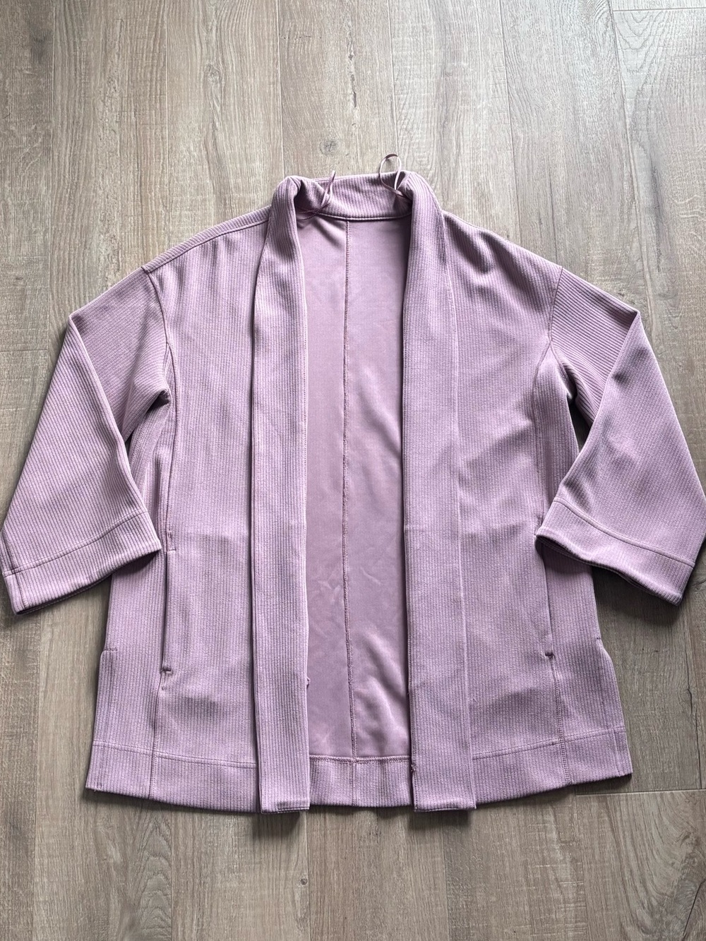 Lululemon Ribbed Softstreme Wrap Cardigan in Pink